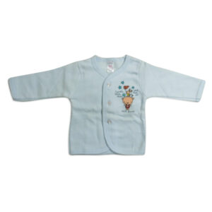 Pink Rabbit Full Slives Fleece Vest - Blue-4107