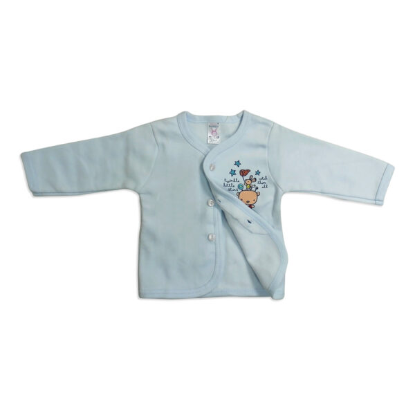 Pink Rabbit Full Slives Fleece Vest - Blue-0