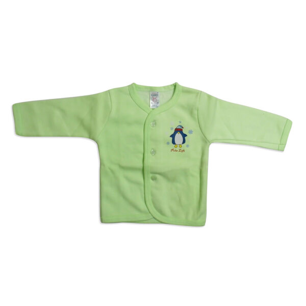 Little Darling Full Sleeeves Vest - Green-0