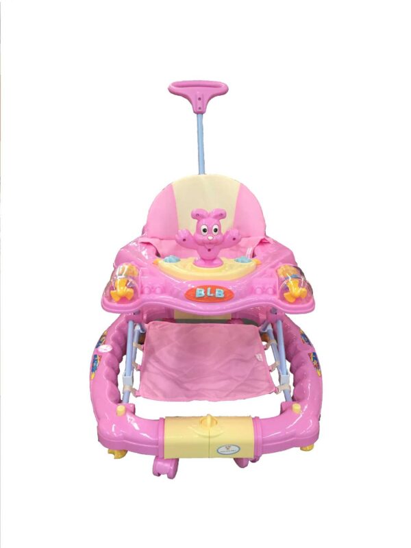 Polly's Pet Rocking Walker With Push Handle & Stopper Pink - 6100-0