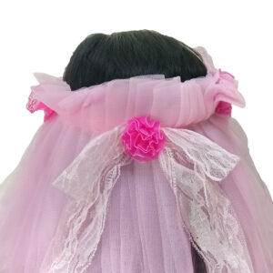 Flowerer Hair Band With Net-4791