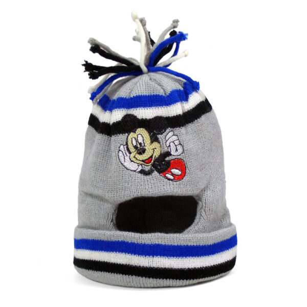 Winter Monkey Cap With Micky Patch-0