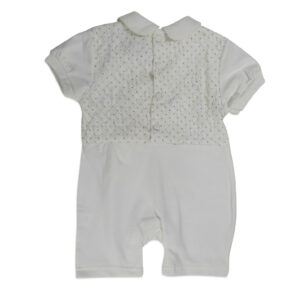 Mini Baby Half Sleeves Romper - White-4669