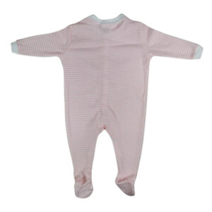 Mini Berry Full Sleeves Footed Romper Set of 3 - Pink & White-4336