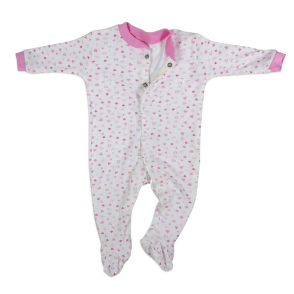 Mini Berry Footed Romper Set of 3 - White & Red-4686