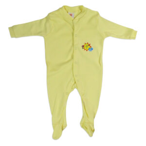 Mini Berry Footed Romper Set of 3 - Yellow & White-4367