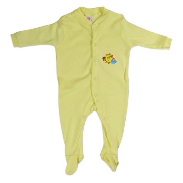 Mini Berry Footed Romper Set of 3 - Yellow & White-4367