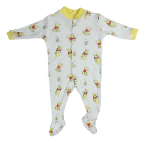 Mini Berry Footed Romper Set of 3 - Yellow & White-4374