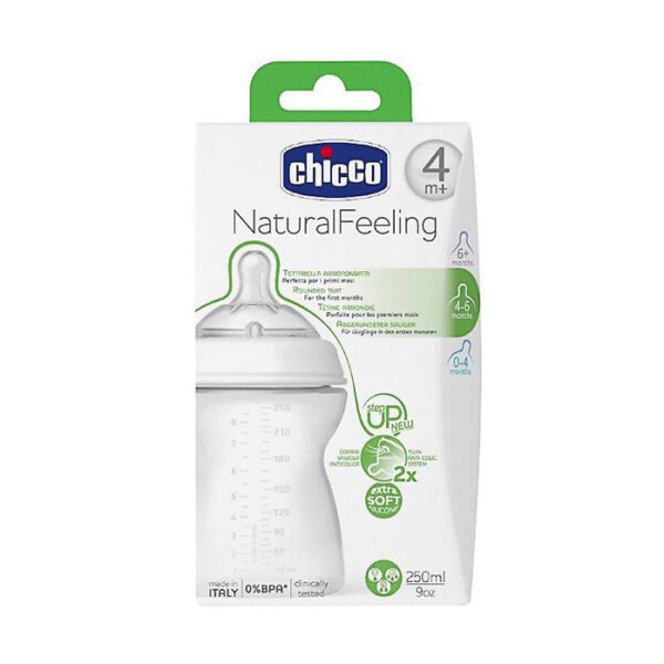 Chicco Natural Feeling Set Up New Bottle (4m+) - 250ml-5371