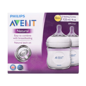 Avent Plastic Natural Feeding Bottle Pack Of 2 - 125 ml-5393