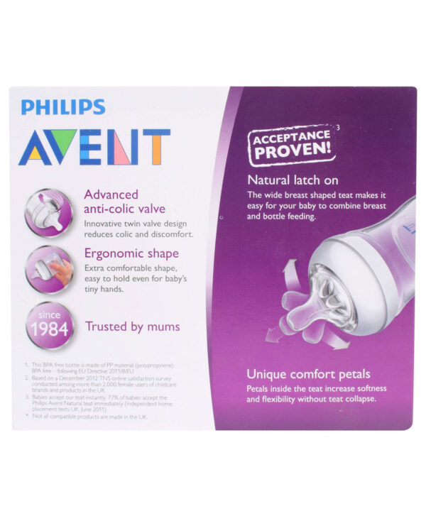 Avent Plastic Natural Feeding Bottle Pack Of 2 - 125 ml-5392