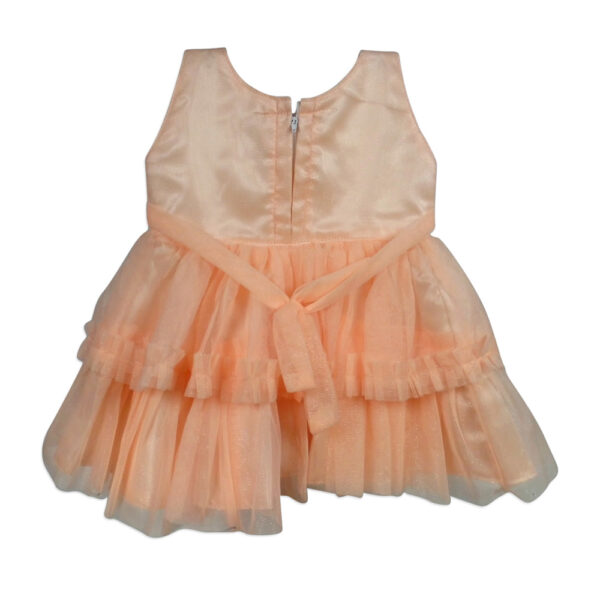 Flower Patch Fancy Frock - Peach-5093