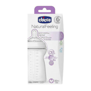 Chicco Natural Feeling Step Up New Feeding Bottle (6m+) - 330 ml-0