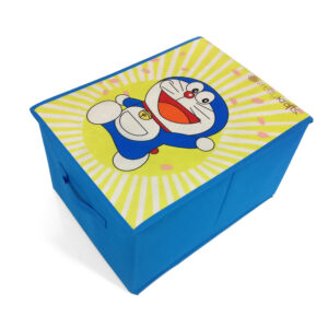 Rectangle Shape Foldable Storage Box - Blue-0