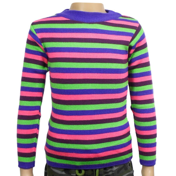 Round Neck Multi Color Skivvy-0