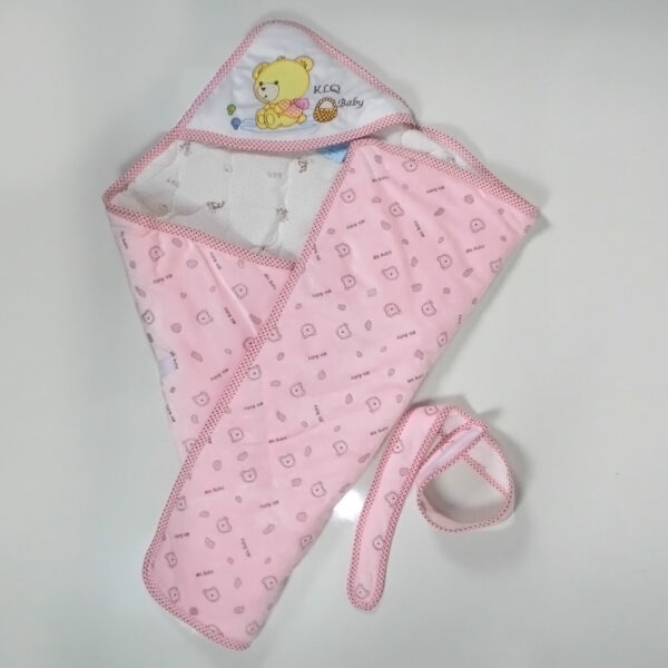 Baby Quilted Wrappers - Pink-5204