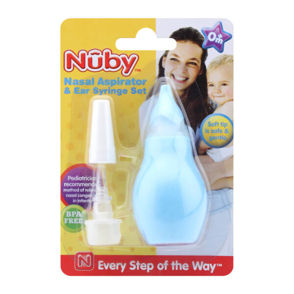 Nuby Nasal Aspirator and Ear Syringe Set-0