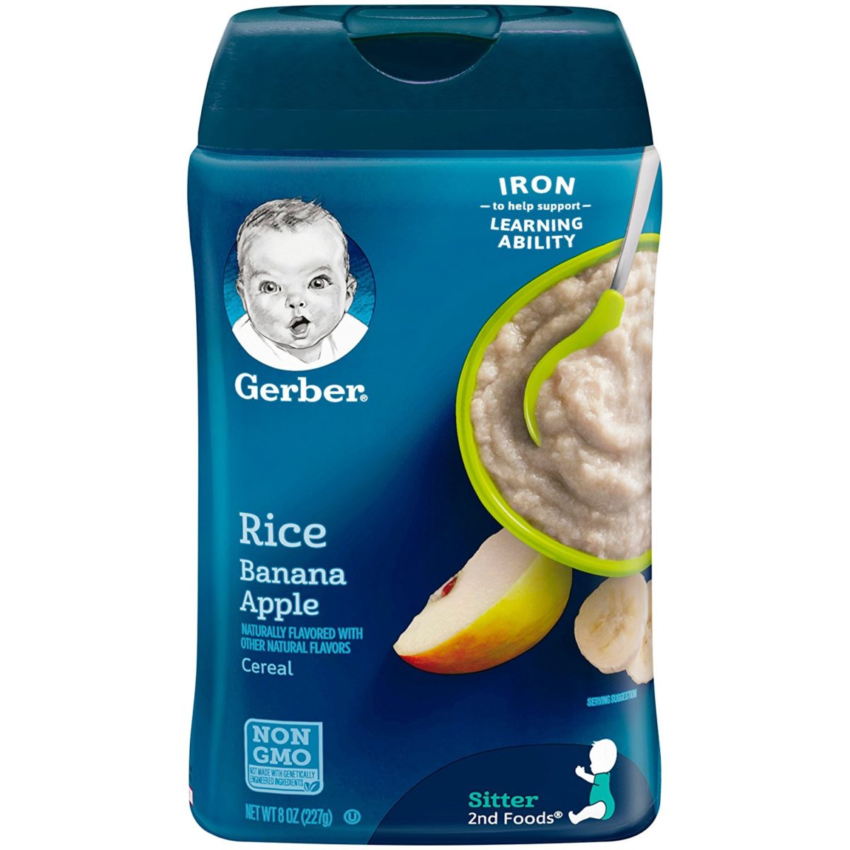 Gerber Rice Banana & Apple Baby Cereal – 227 gm – Baby's World