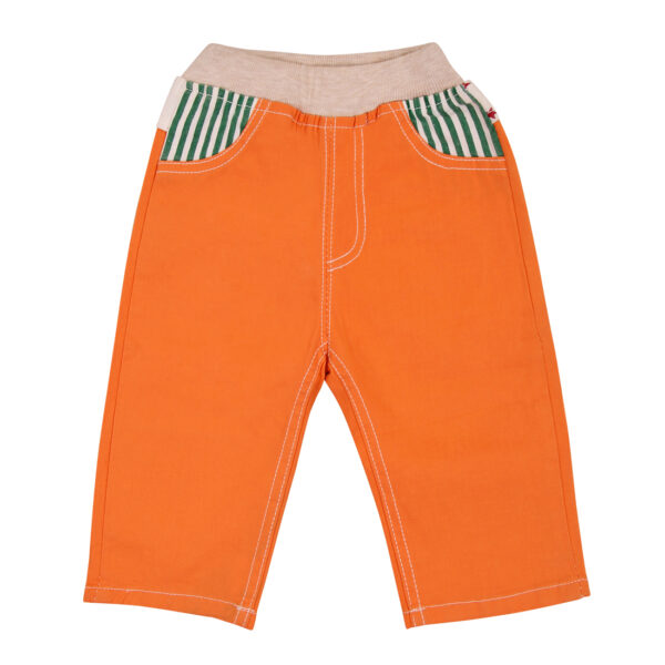 Pant cotton orange-0