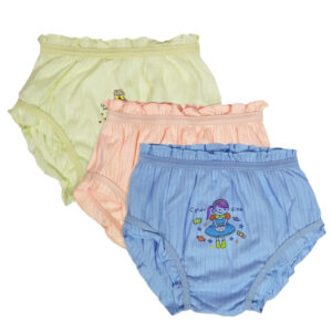 Multi Color Girls V Shape Panty Pack Of 3-0