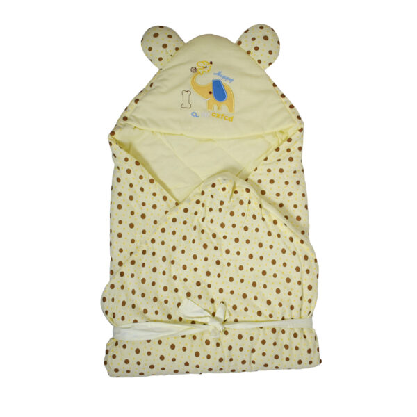 Eliphant Patch Quilted Wrapper - Cream-0