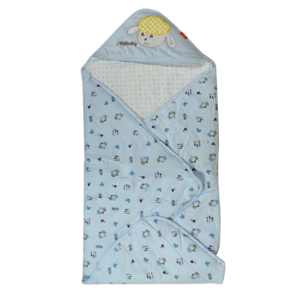 Jaqilbaby Multi Print Wrapper - Blue-0