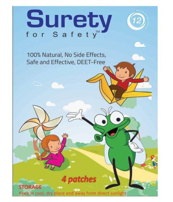 Surety For Safety Mosquito Repellent Patch - 4 Patches-0