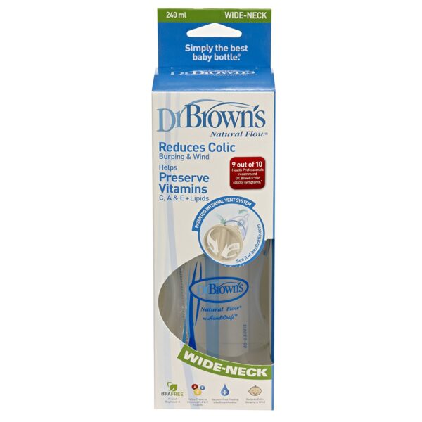 Dr brown 8 oz ( 240ml) wide neck bottle -6058