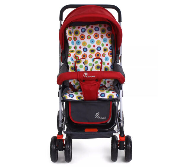 R for Rabbit Lollipop Lite Pram Cum Stroller - Red-32656