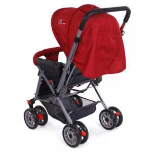 R for Rabbit Lollipop Lite Pram Cum Stroller - Red-32655