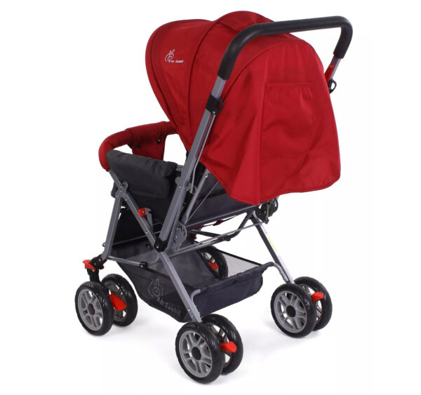 R for Rabbit Lollipop Lite Pram Cum Stroller - Red-32655