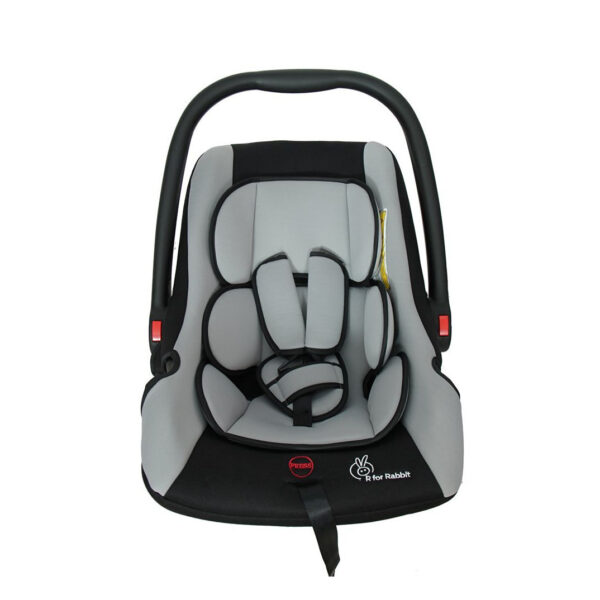 R for Rabbit's Picaboo - Infant Car Seat Cum Carry Cot (Black Grey)-0