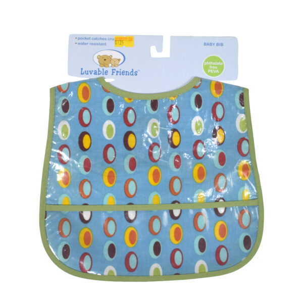 Luvable Friends Water Resistant Plastic Bib Pack Of 2-7042