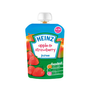 Heinz Apple & Strawberry Puree 4-36M - 100 gm-0