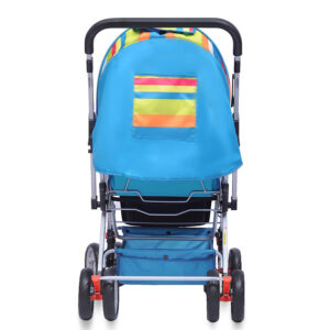 R for Rabbit Lollipop Lite Stroller Cum Pram - Blue Multicolour-32644