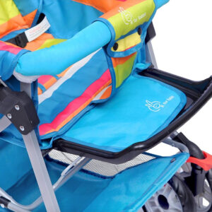 R for Rabbit Lollipop Lite Stroller Cum Pram - Blue Multicolour-32645