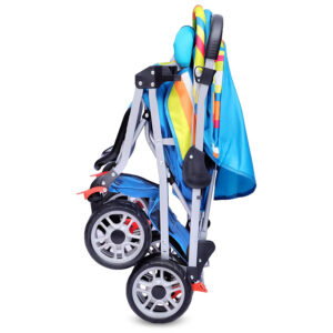 R for Rabbit Lollipop Lite Stroller Cum Pram - Blue Multicolour-32646