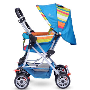 R for Rabbit Lollipop Lite Stroller Cum Pram - Blue Multicolour-32650