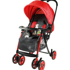 R for Rabbit Poppins Plus An Ideal Pram for Moms - Red & Grey-0