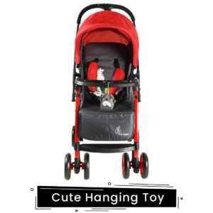 R for Rabbit Poppins Plus An Ideal Pram for Moms - Red & Grey-32669