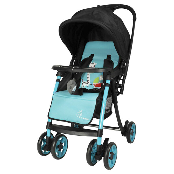 R for Rabbit Poppins Plus An Ideal Pram For Moms - Blue & Black-0