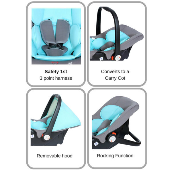 Picaboo Infant Car Seat cum Carry Cot from R for Rabbit-6874