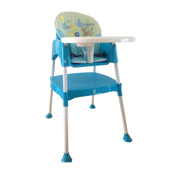 R for Rabbit Cherry Berry - The Convertible Baby High Chair - Blue (With Cushion)-6958