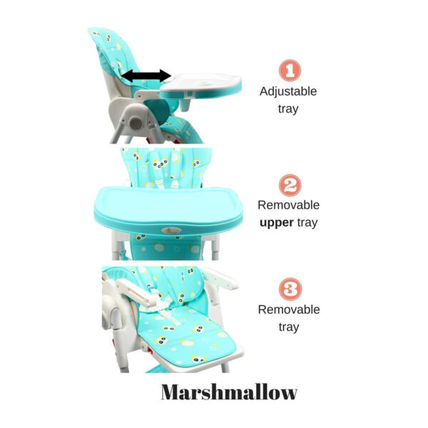 R for Rabbit Marshmallow The Smart High Chair - Green-6838