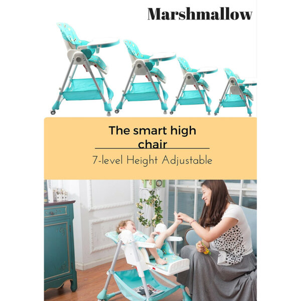 R for Rabbit Marshmallow The Smart High Chair - Green-6844