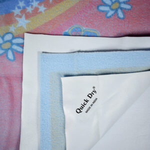 Quick Dry Printed Waterproof Bed Protector Sheet - Sky Blue - Small-12331