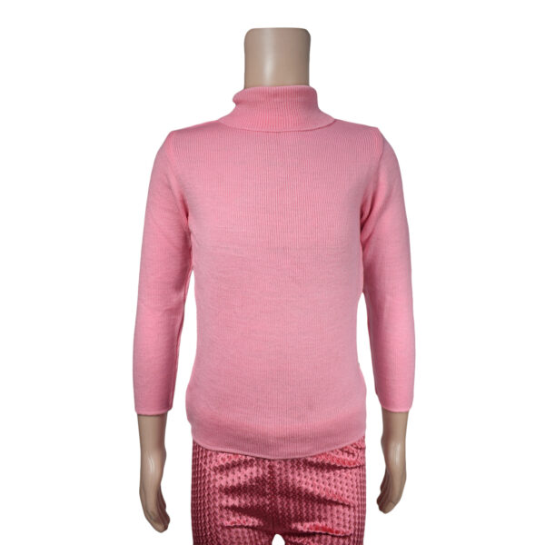 Full Sleeve High Neck Skivvy - Pink-0