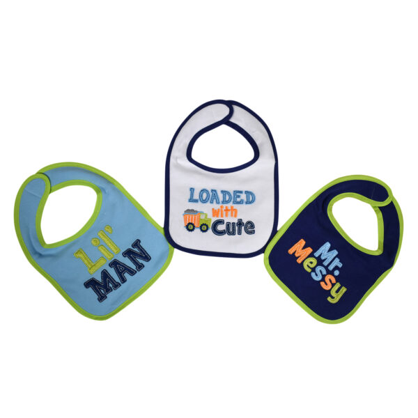 Luvena Fortuna Baby Bib Pack Of 3-0