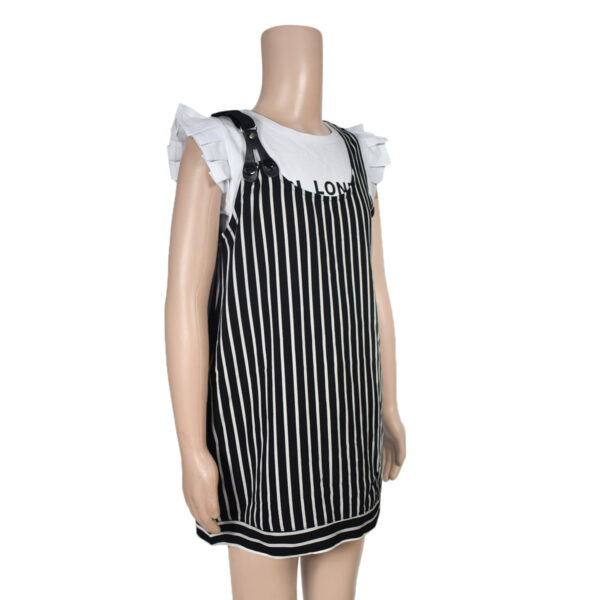 Girls One Dress With T-shirt - Black/White-8463