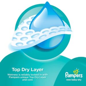 Pampers New Baby Dry Diapers, Size 2, Value Pack - 3-6 kg, 64 Count (Dubai)-8095